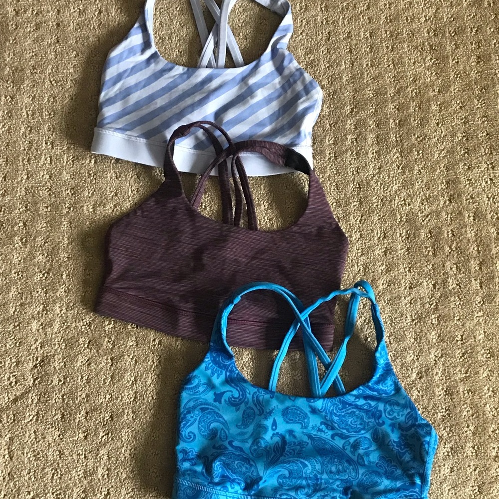 Lululemon sports bras size 4